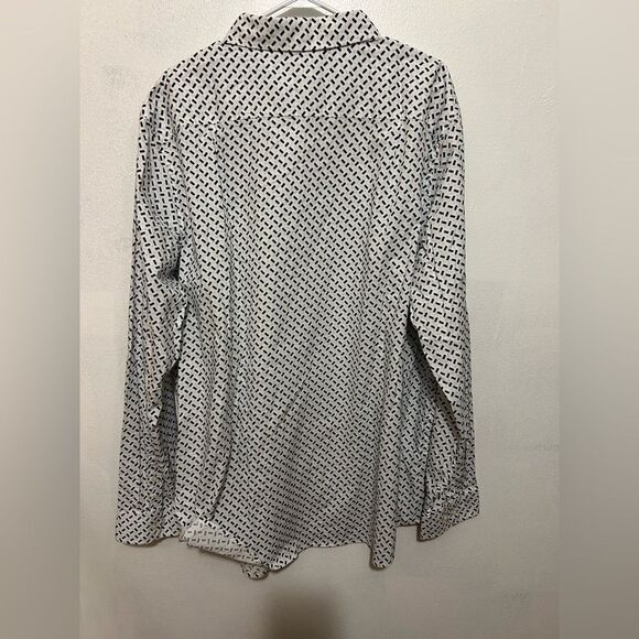 NWT Goodfellow & Co Mens Poplin Shirt Blue & white pattern size 3X Tall - Picture 2 of 10